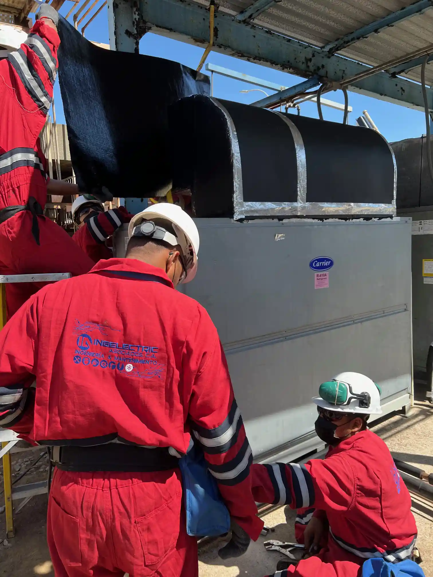 Installation of 15TR unit in chromatography area. (13) copy